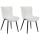 2er Set Sthle HLO-CP7 Kunstleder ~ wei