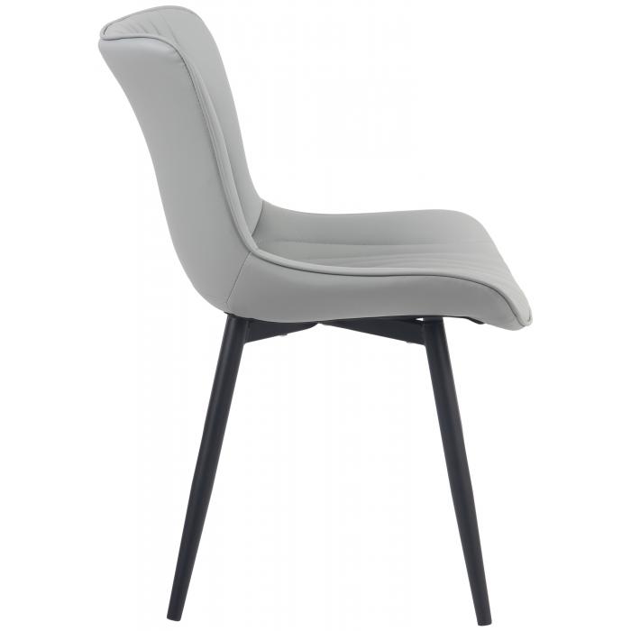 2er Set Sthle HLO-CP7 Kunstleder ~ grau
