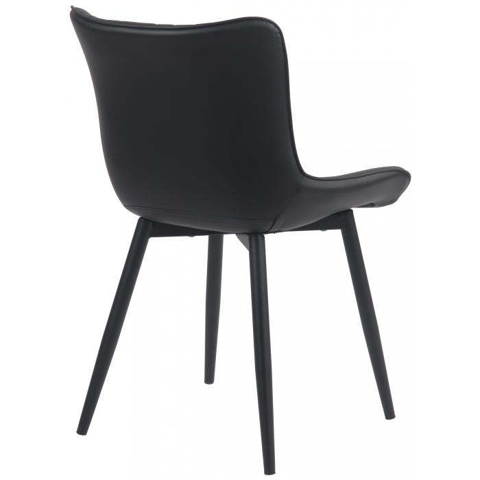 2er Set Sthle HLO-CP7 Kunstleder ~ schwarz