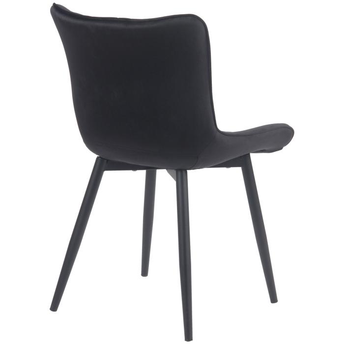 2er Set Sthle HLO-CP26 Samt ~ schwarz