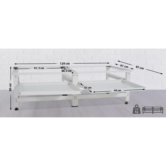 Waschmaschinen-Untergestell HLO-CP12 ~ wei