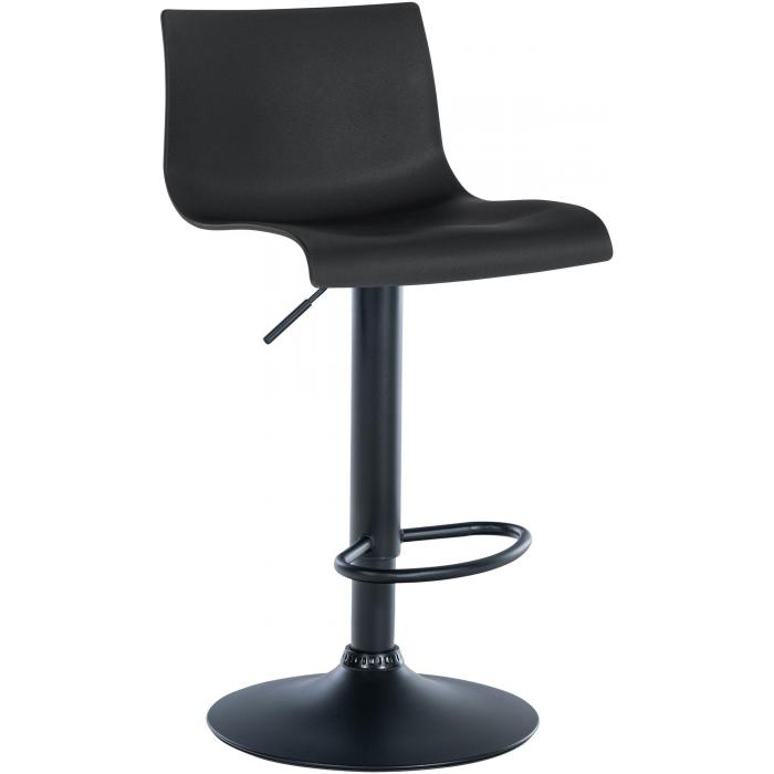 Barhocker HLO-CP239 Kunststoff ~ schwarz
