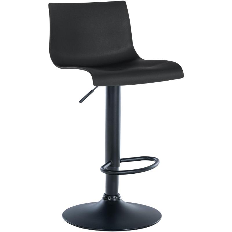 Barhocker HLO-CP239 Kunststoff ~ schwarz