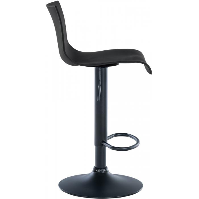 Barhocker HLO-CP239 Kunststoff ~ schwarz