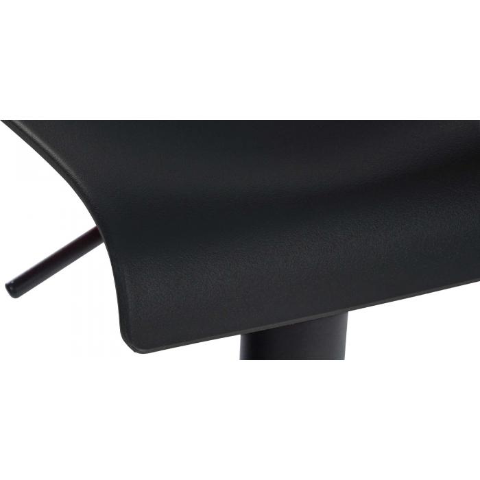 Barhocker HLO-CP239 Kunststoff ~ schwarz