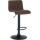 Barhocker HLO-CP240 Stoff ~ braun