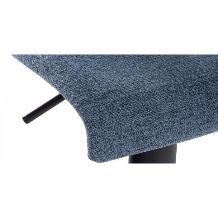 Barhocker HLO-CP240 Stoff ~ blau