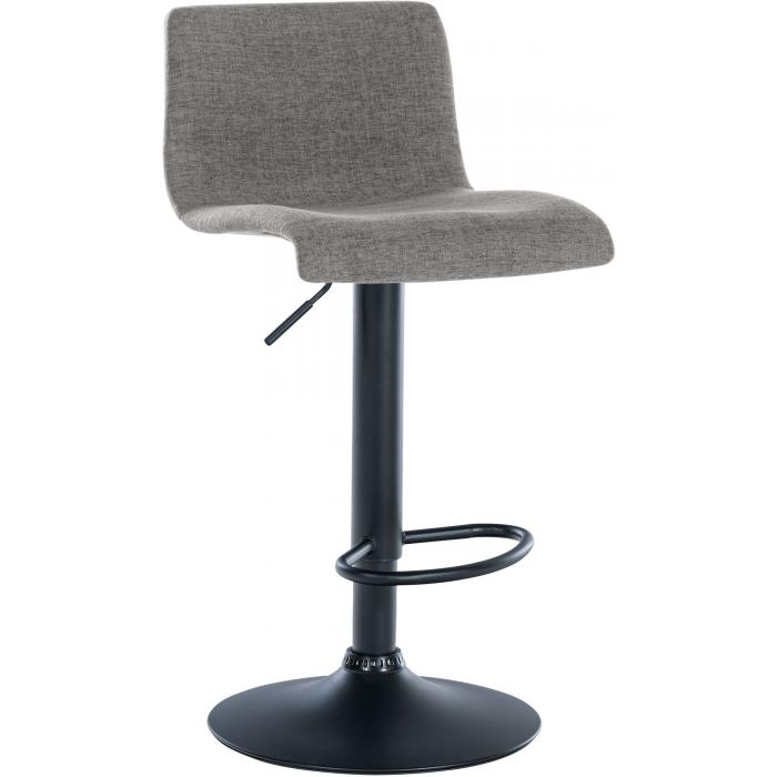Barhocker HLO-CP240 Stoff ~ hellgrau