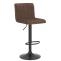 2er Set Barhocker HLO-CP231 Samt ~ braun