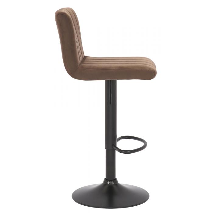 2er Set Barhocker HLO-CP231 Samt ~ braun