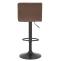 2er Set Barhocker HLO-CP231 Samt ~ braun