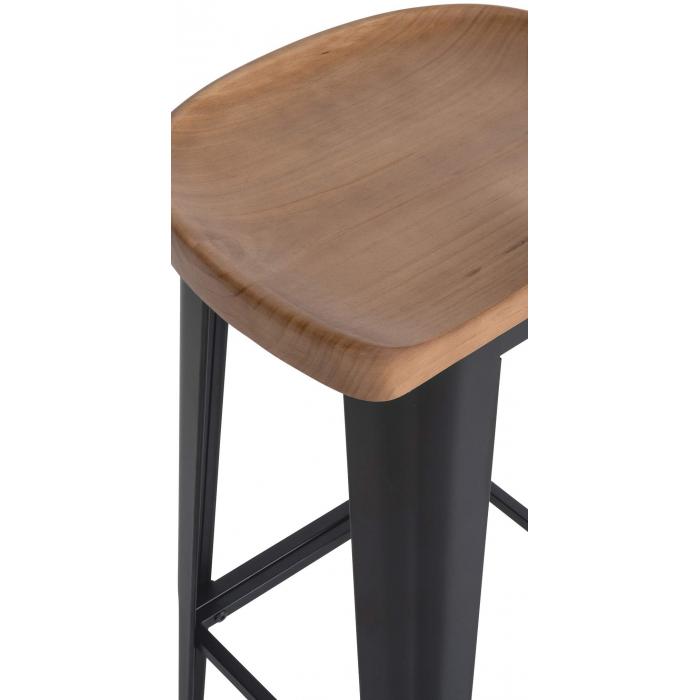 2er Set Barhocker HLO-CP245 ~ schwarz