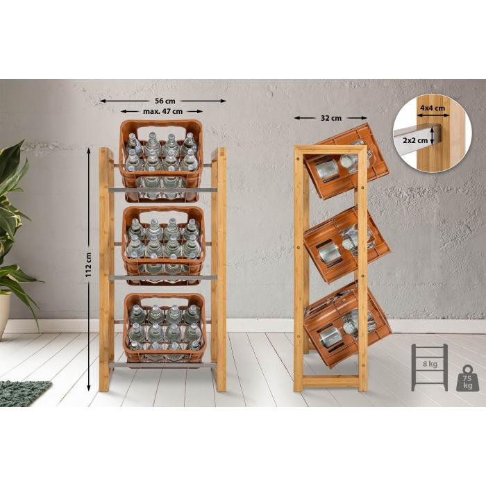 3er Getrnkekistenstnder HLO-CP132 ~ natur