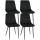4er Set Stühle HLO-CP55 Samt ~ schwarz 4er Set Stühle HLO-CP55 Samt ~ schwarz