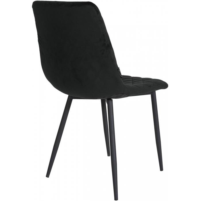 4er Set Sthle HLO-CP55 Samt ~ schwarz