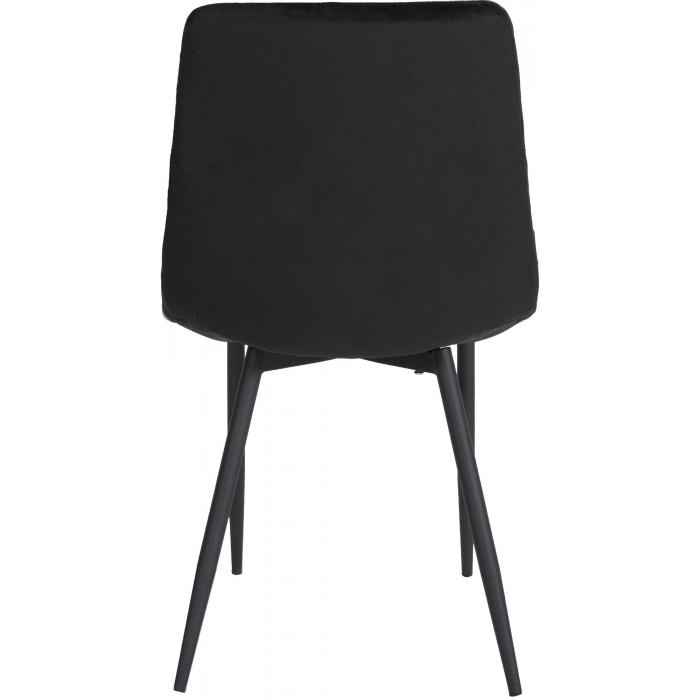 4er Set Sthle HLO-CP55 Samt ~ schwarz