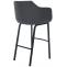 Barhocker HLO-CP327 B Filz ~ grau