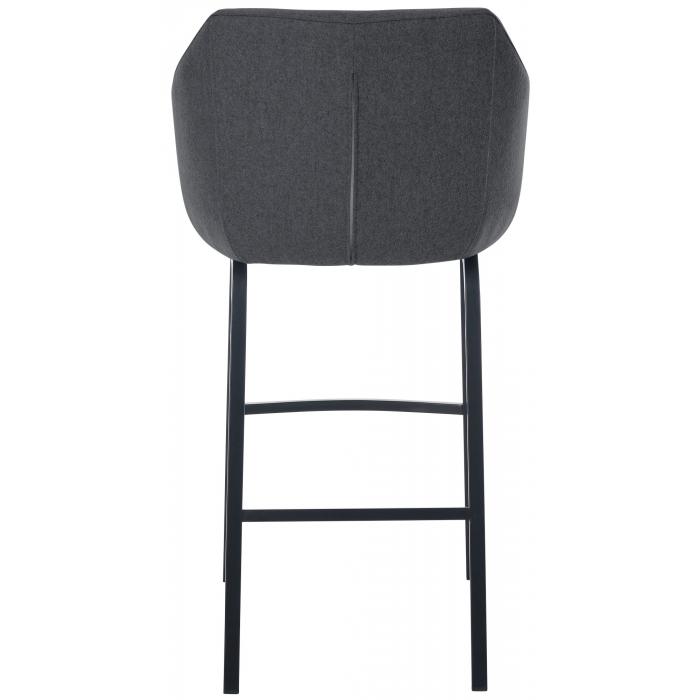Barhocker HLO-CP327 B Filz ~ grau