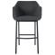 Barhocker HLO-CP327 B Filz ~ grau