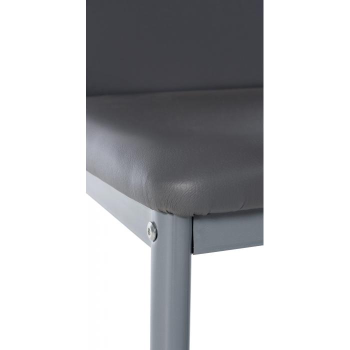 Esszimmerstuhl HLO-CP95 Kunstleder ~ grau