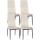 4er Set Esszimmersthle HLO-CP39 Samt ~ creme