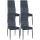 4er Set Esszimmerstühle HLO-CP39 Samt ~ hellgrau 4er Set Esszimmerstühle HLO-CP39 Samt ~ hellgrau