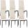 6er Set Esszimmerstühle HLO-CP16 Kunstleder ~ creme 6er Set Esszimmerstühle HLO-CP16 Kunstleder ~ creme