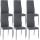 6er Set Esszimmerstühle HLO-CP16 Kunstleder ~ grau 6er Set Esszimmerstühle HLO-CP16 Kunstleder ~ grau
