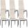 6er Set Esszimmerstühle HLO-CP39 Samt ~ creme 6er Set Esszimmerstühle HLO-CP39 Samt ~ creme