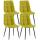 4er Set Esszimmersthle HLO-CP37 Stoff ~ grn