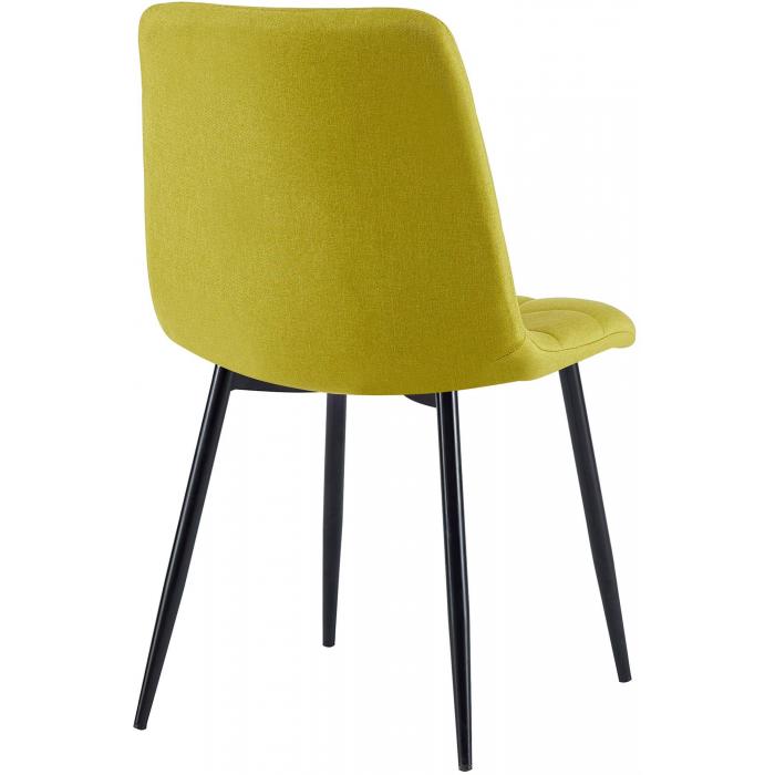 4er Set Esszimmersthle HLO-CP37 Stoff ~ grn