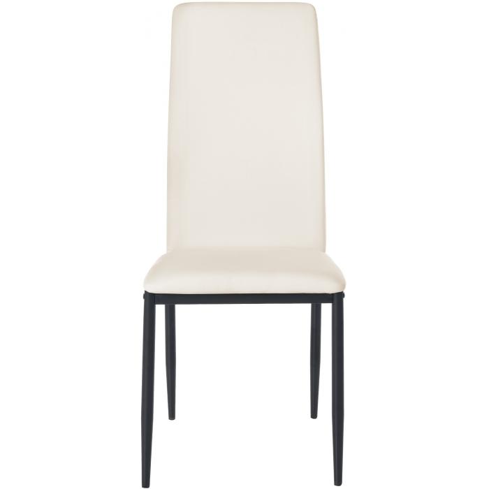 4er Set Esszimmersthle HLO-CP18 Kunstleder ~ creme