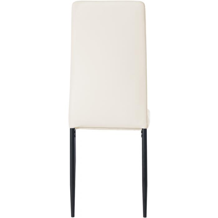 4er Set Esszimmersthle HLO-CP18 Kunstleder ~ creme