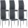 6er Set Esszimmersthle HLO-CP18 Kunstleder ~ grau