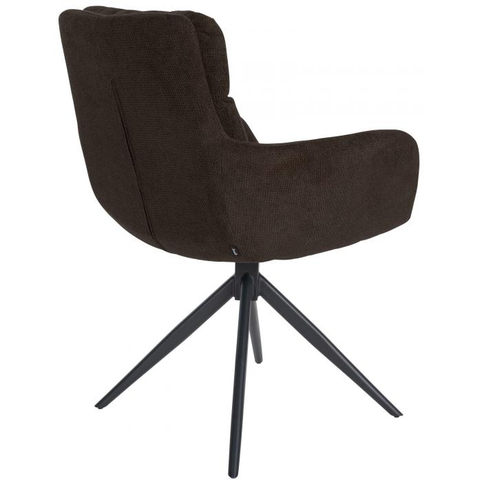 Esszimmerstuhl HLO-CP102 Stoff ~ braun