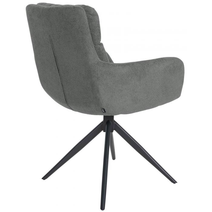 Esszimmerstuhl HLO-CP102 Stoff ~ grau
