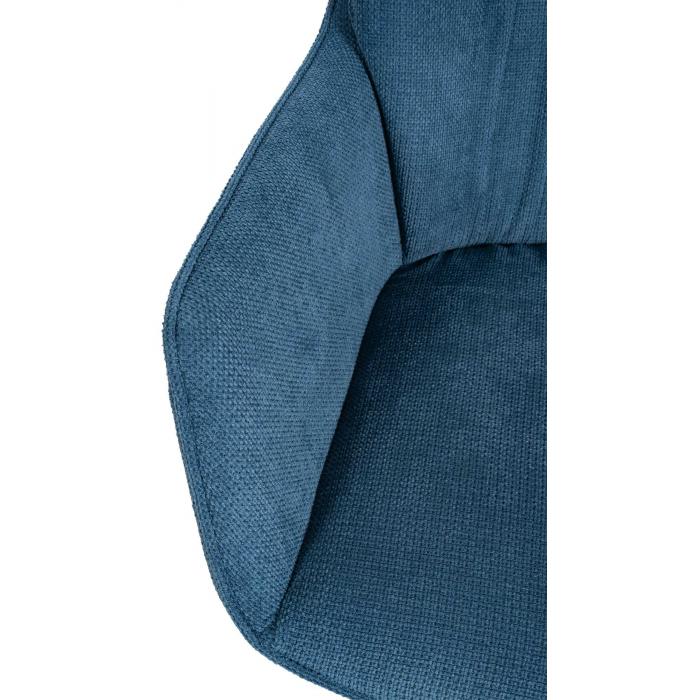 Esszimmerstuhl HLO-CP103 Stoff ~ blau