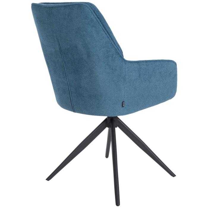 Esszimmerstuhl HLO-CP103 Stoff ~ blau