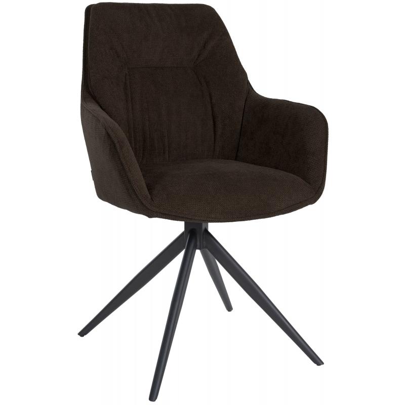 Esszimmerstuhl HLO-CP103 Stoff ~ braun