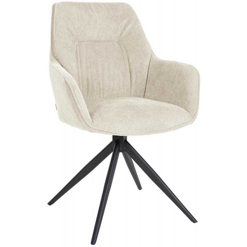 Esszimmerstuhl HLO-CP103 Stoff ~ creme
