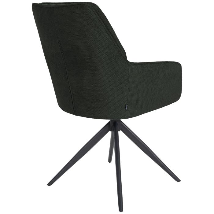 Esszimmerstuhl HLO-CP103 Stoff ~ schwarz