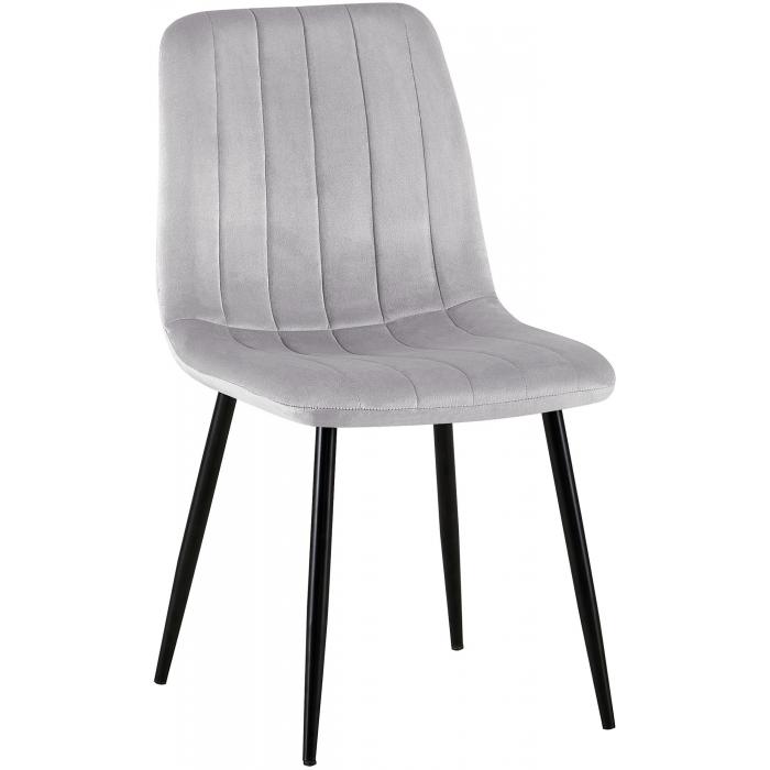 Stuhl HLO-CP39 Samt ~ grau