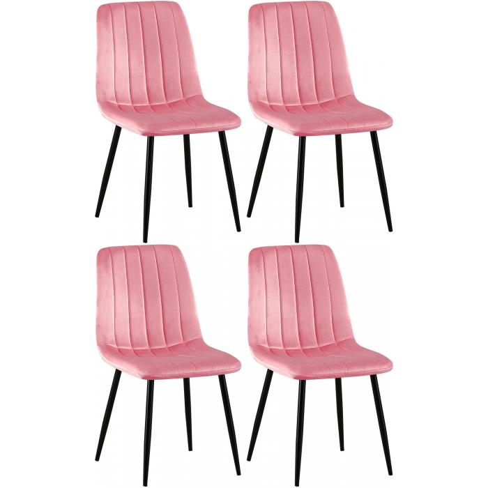 4er Set Sthle HLO-CP46 Samt ~ pink