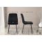 4er Set Sthle HLO-CP46 Samt ~ schwarz