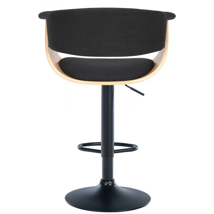2er Set Barhocker HLO-CP301 Stoff ~ natura/schwarz