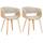 2er Set Sthle HLO-CP27 Stoff ~ natura/creme