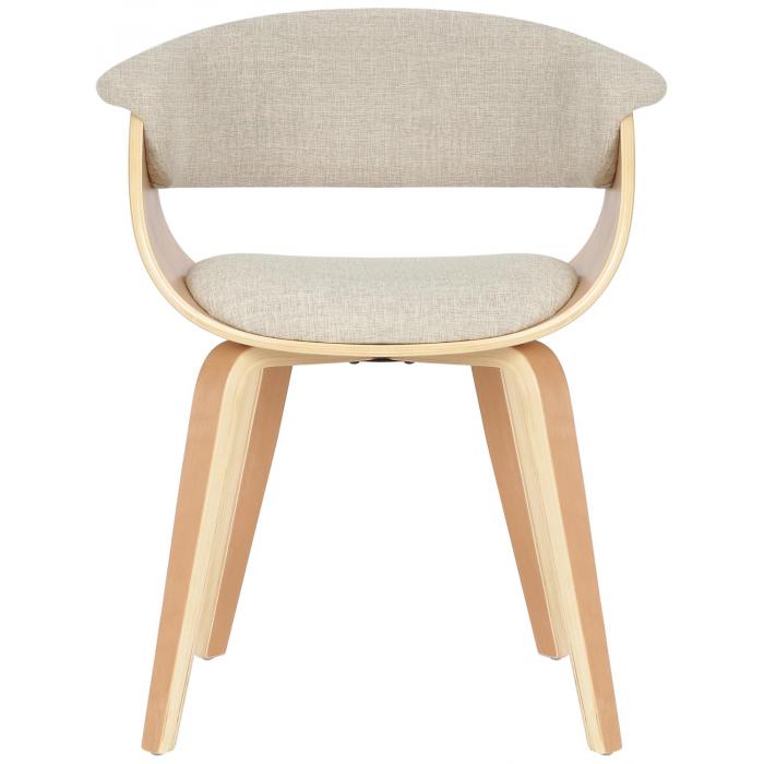 2er Set Sthle HLO-CP27 Stoff ~ natura/creme