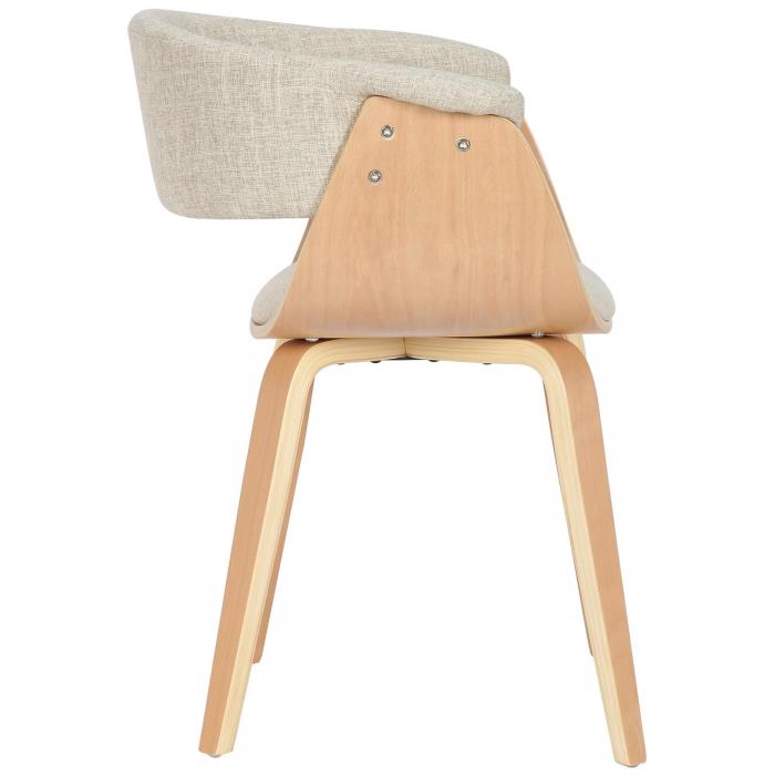 2er Set Sthle HLO-CP27 Stoff ~ natura/creme