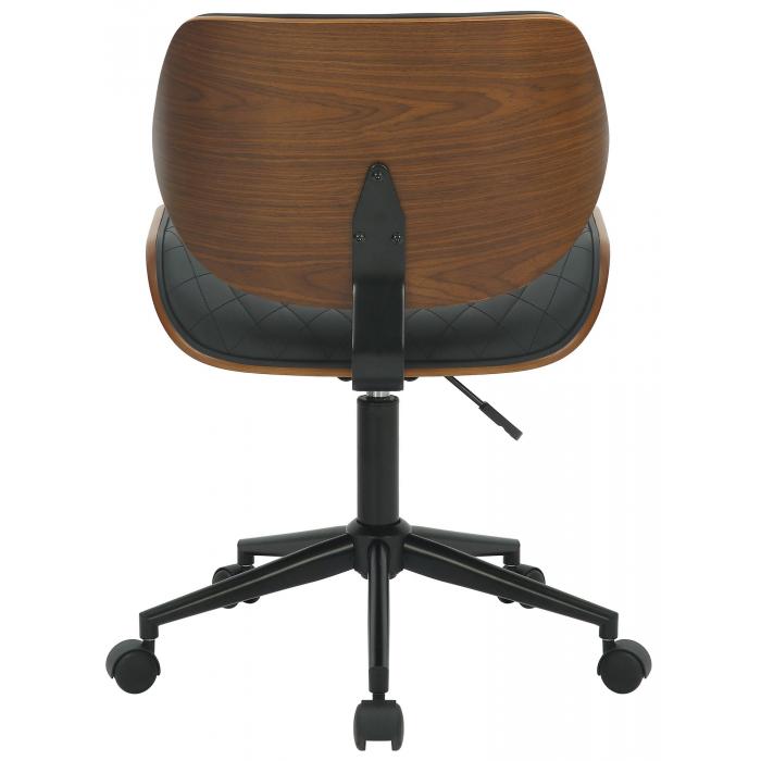 Brostuhl HLO-CP177 Kunstleder ~ walnuss/schwarz