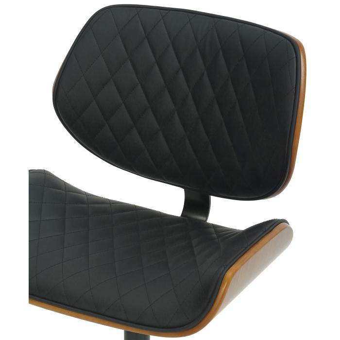 Brostuhl HLO-CP177 Kunstleder ~ walnuss/schwarz